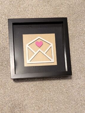 Valentine's shelf sitter In Shadow Box
